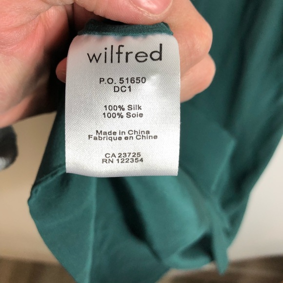 Aritzia Wilfred Emerald Green Silk Dress - Picture 7 of 7